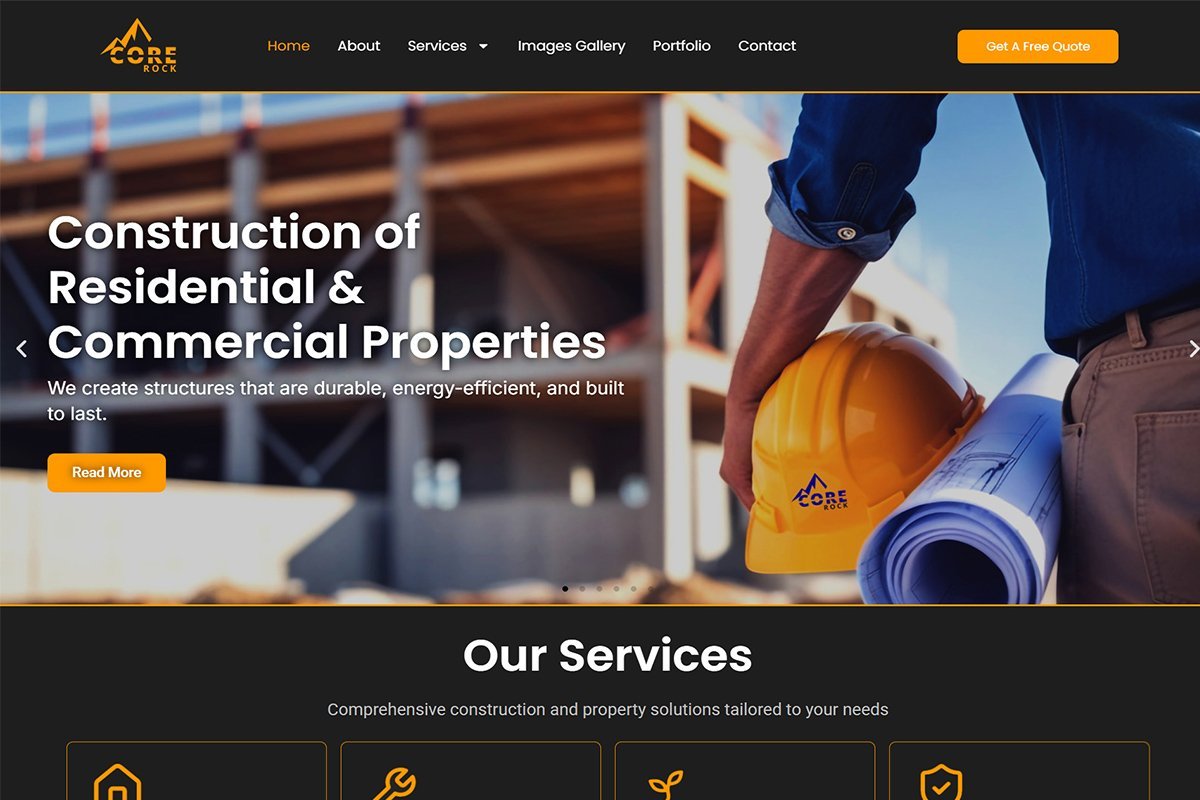 Core Rock Ltd website
