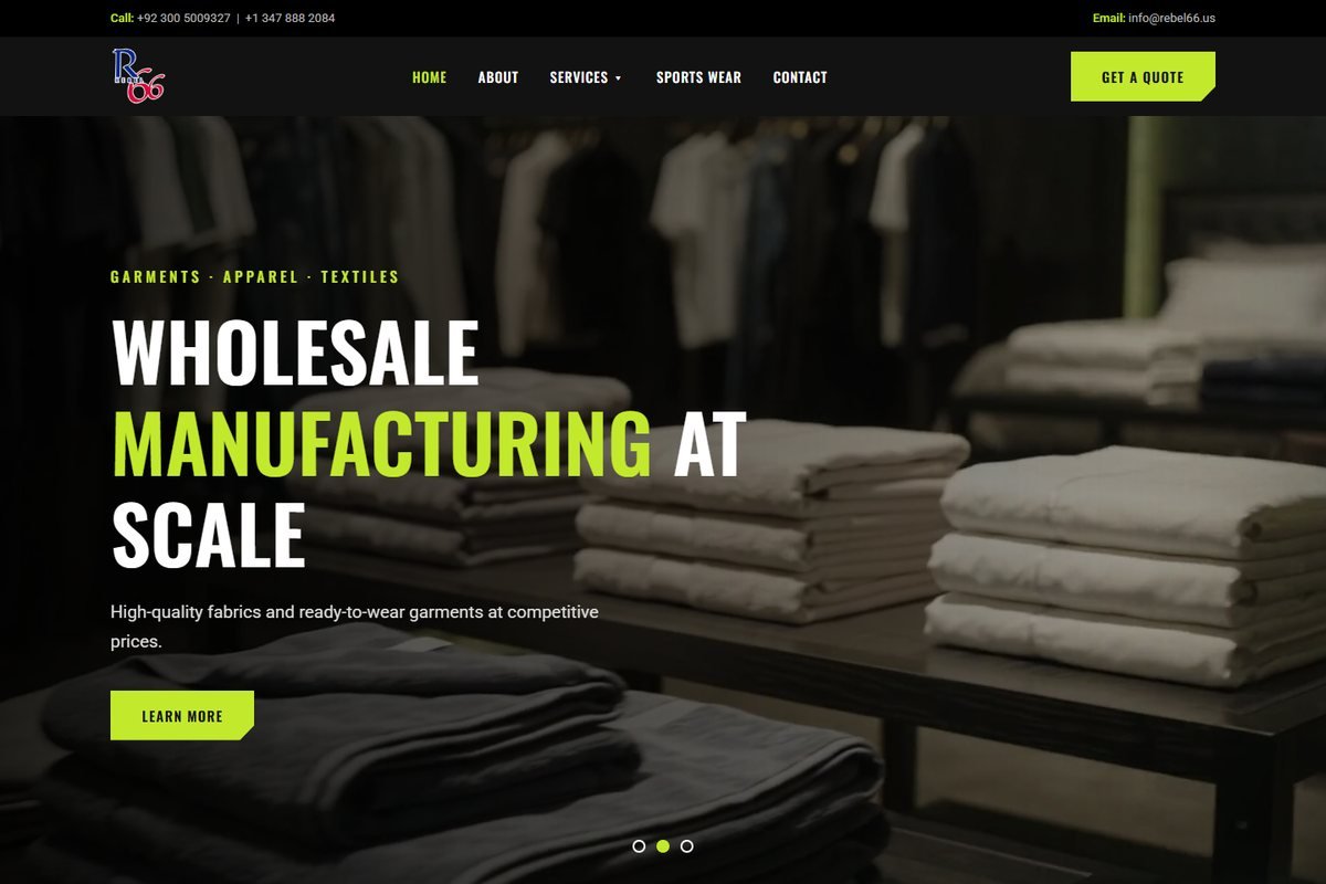 Rebel 66 website